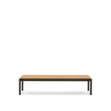 Couchtisch Sorells aus grünem Aluminium und Teakholz 63 x 144,6 cm FSC 100%   von Kave Home – Bild 1