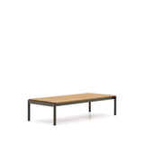 Couchtisch Sorells aus grünem Aluminium und Teakholz 63 x 144,6 cm FSC 100%   von Kave Home – Bild 6