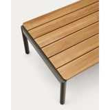 Couchtisch Sorells aus grünem Aluminium und Teakholz 63 x 144,6 cm FSC 100%   von Kave Home – Bild 7