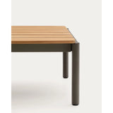 Couchtisch Sorells aus grünem Aluminium und Teakholz 63 x 144,6 cm FSC 100%   von Kave Home – Bild 8