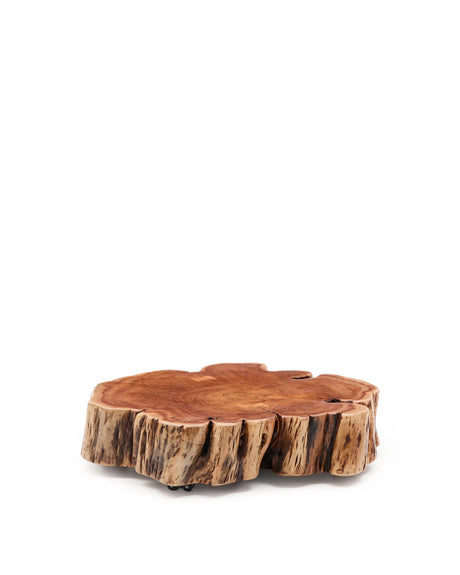 Couchtisch Tavine aus massivem Akazienholz mit gebleichtem Finish und Rollen Ø 65 cm von Kave Home – Produktbild 1
