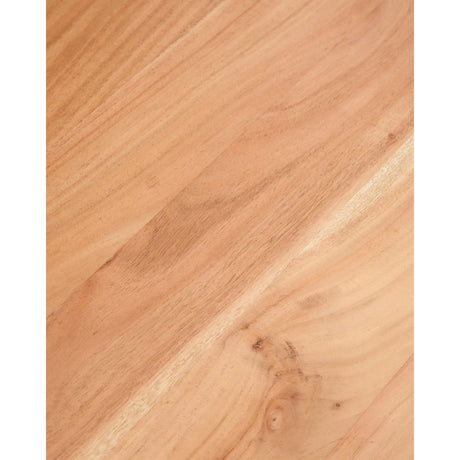Couchtisch Uxue aus massivem Akazienholz mit Beinen aus schwarzem Stahl 130 x 64 cm von Kave Home – Bild 5