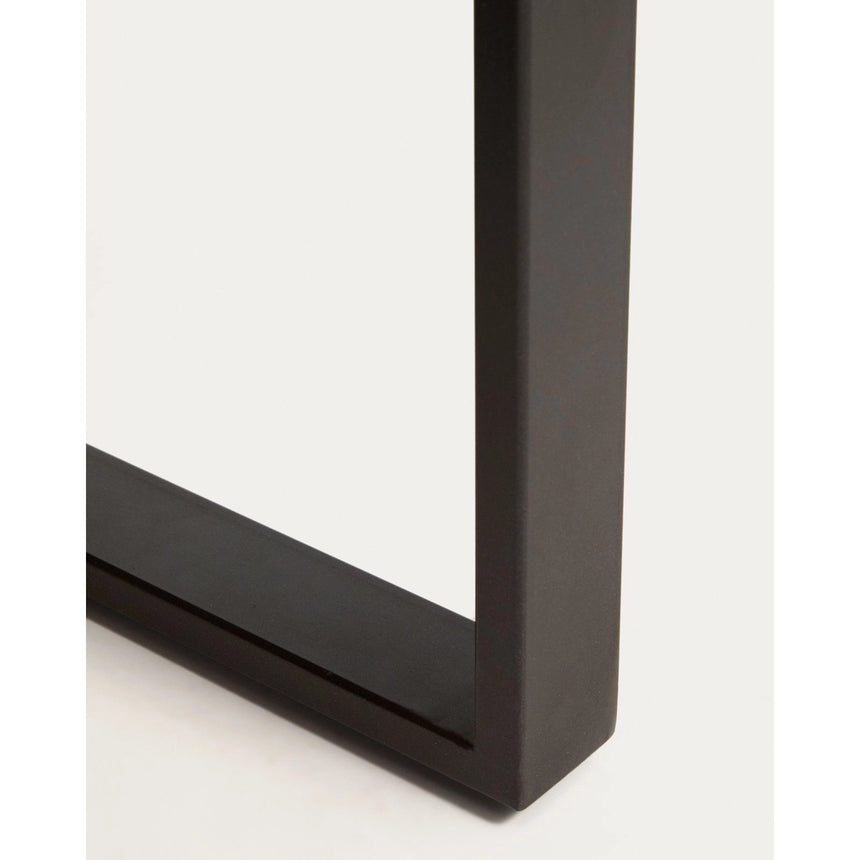 Couchtisch Uxue aus massivem Akazienholz mit Beinen aus schwarzem Stahl 130 x 64 cm von Kave Home – Bild 6