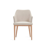 Croft Stuhl mit beiger Chenille und Beinen aus massiver Esche von Kave Home – Produktbild 6