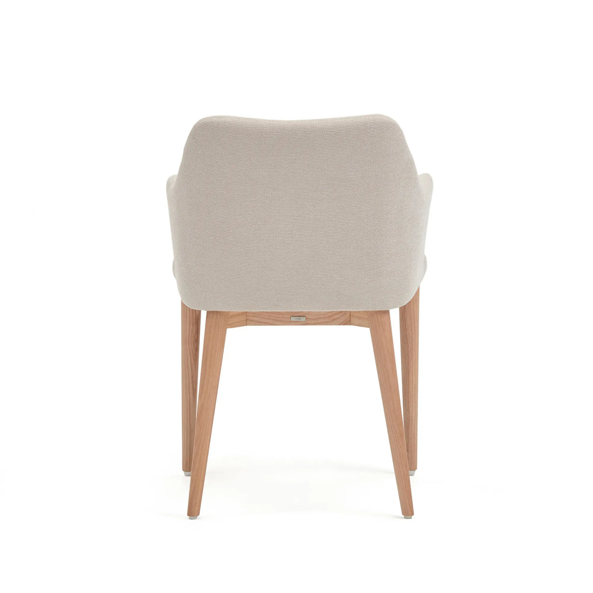 Croft Stuhl mit beiger Chenille und Beinen aus massiver Esche von Kave Home – Produktbild 7