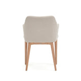 Croft Stuhl mit beiger Chenille und Beinen aus massiver Esche von Kave Home – Produktbild 7
