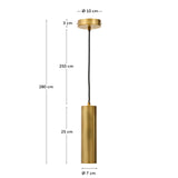 Deckenleuchte Andia aus Aluminium mit goldfarbenem Finish von Kave Home – Bild 4