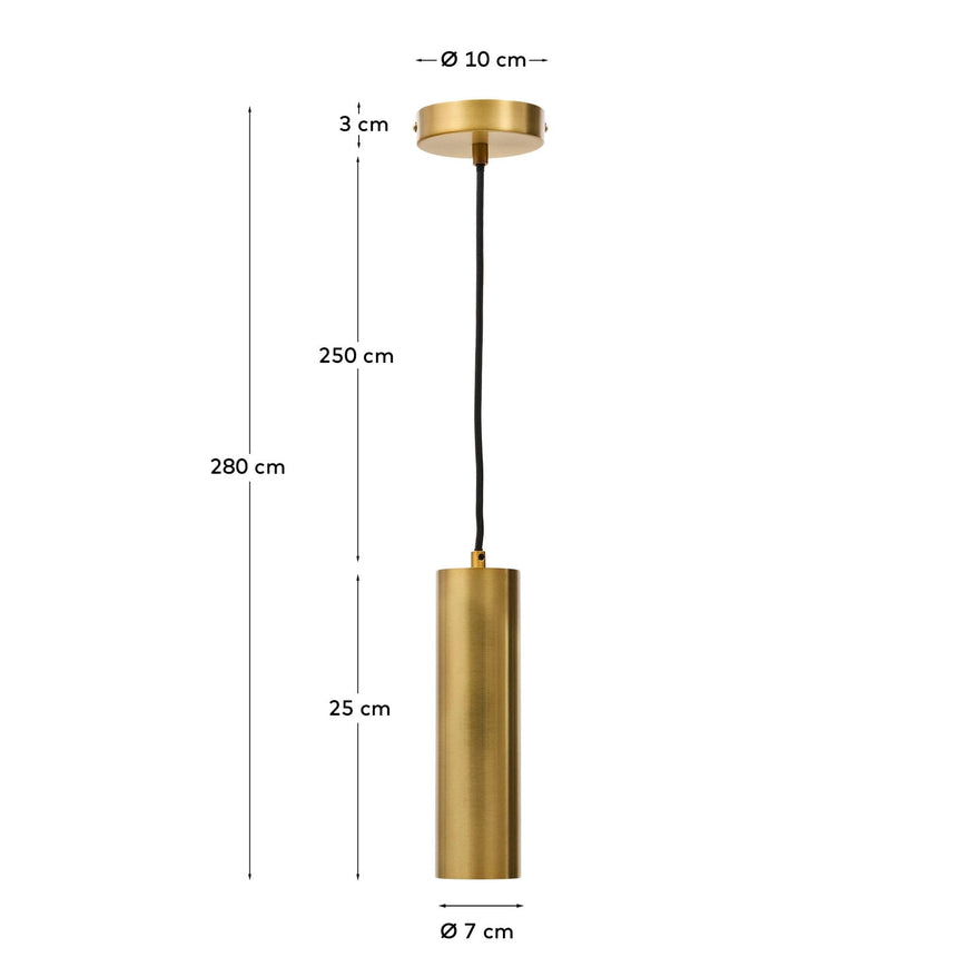 Deckenleuchte Andia aus Aluminium mit goldfarbenem Finish von Kave Home – Bild 4
