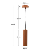 Deckenleuchte Andia aus Aluminium mit terrakottafarbenem Finish von Kave Home – Bild 4