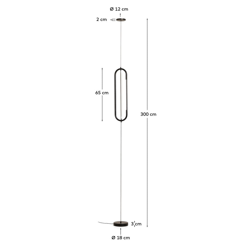 Deckenleuchte Bow aus schwarzem Aluminium, Ø 16 cm von Kave Home – Bild 4