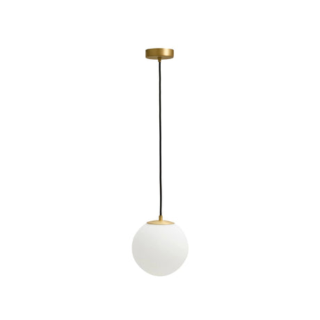 Deckenleuchte Brisia aus Metall mit gebürstetem Messing-Finish und einer mattierten Glaskugel Ø 15 cm von Kave Home – Bild 1