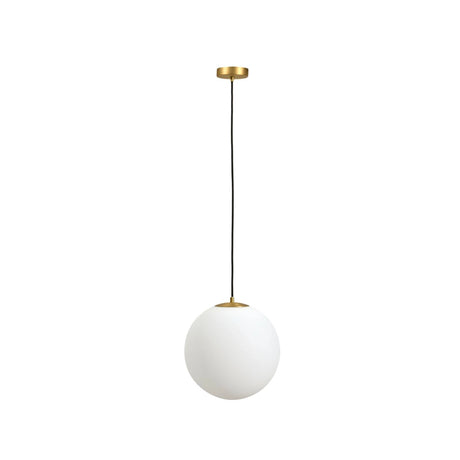 Deckenleuchte Brisia aus Metall mit gebürstetem Messing-Finish und einer mattierten Glaskugel Ø 30 cm von Kave Home – Bild 1