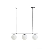Deckenleuchte Brisia aus Metall mit schwarzem Finish und drei Glaskugeln Ø15 cm von Kave Home – Bild 1