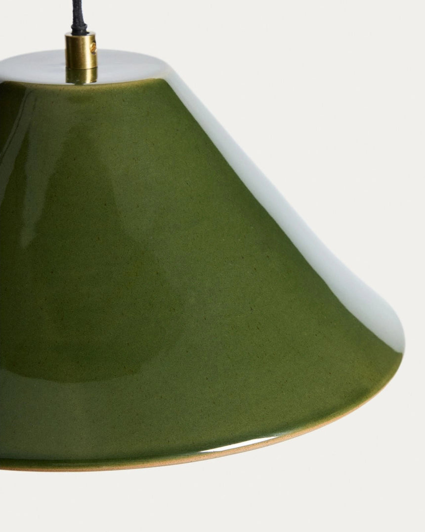 Deckenleuchte Ceren aus grüner Keramik, 29 cm von Kave Home – Bild 3