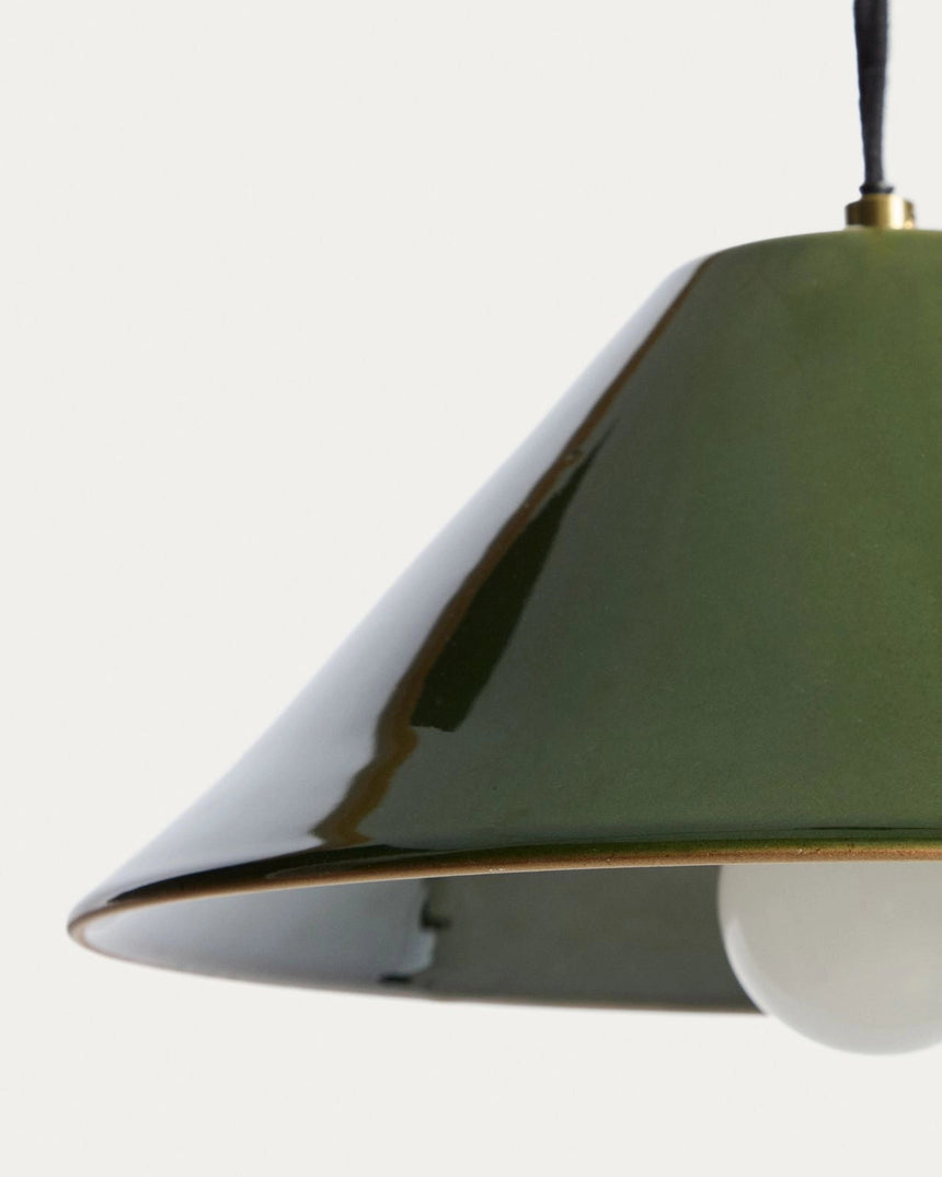 Deckenleuchte Ceren aus grüner Keramik, 29 cm von Kave Home – Bild 4