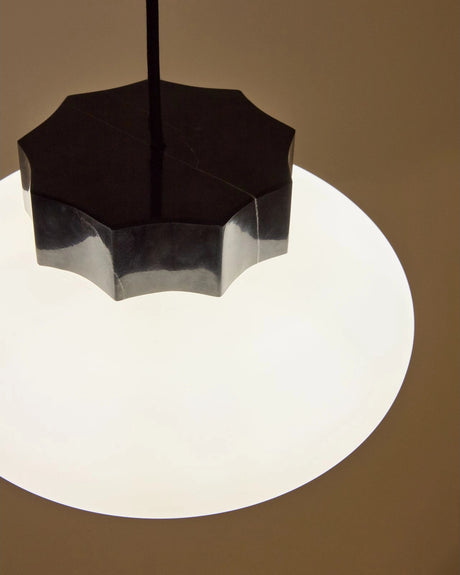 Deckenleuchte Idela aus Rauchglas und schwarzem Marmor, Ø 26 cm von Kave Home – Bild 3