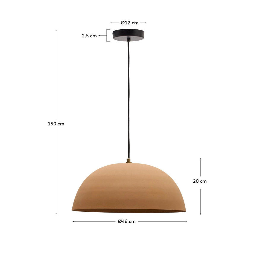 Deckenleuchte Nibla aus Metall in Terrakottaoptik Ø 46 cm von Kave Home – Bild 4
