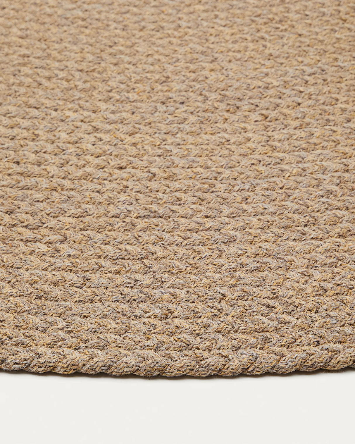 Despas Teppich rund aus synthetischen Fasern beige Ø 200 cm von Kave Home – Produktbild 1