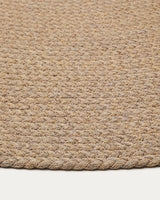 Despas Teppich rund aus synthetischen Fasern beige Ø 200 cm von Kave Home – Produktbild 1