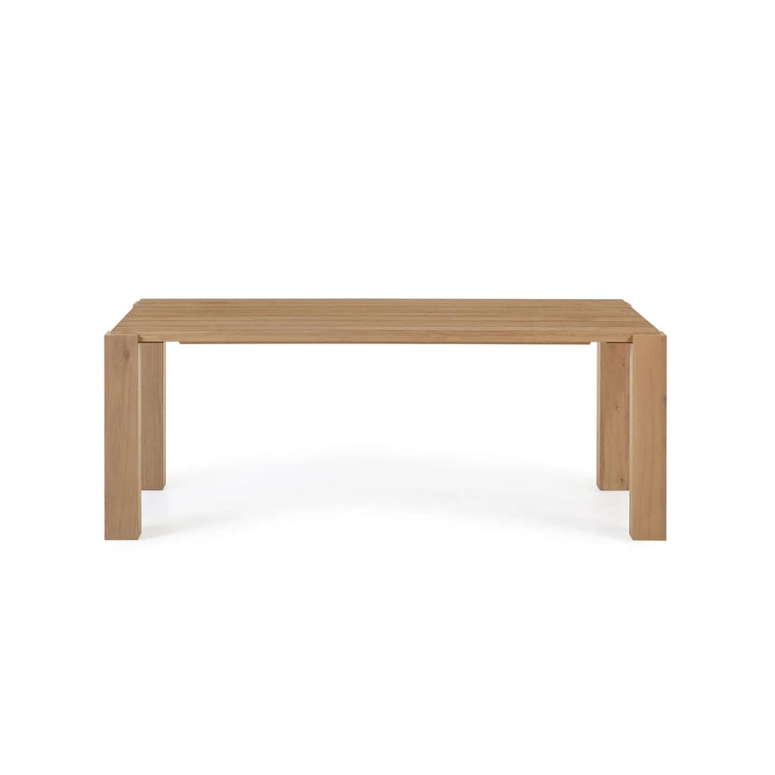 Deyanira Tisch mit Eichenfurnier und massiven Eichenbeinen 200 x 100 cm von Kave Home – Produktbild 7