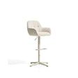 Drehhocker Dorina mit Chenille und Stahlbeinen von Kave Home – Bild 1