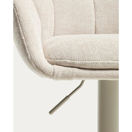Drehhocker Dorina mit Chenille und Stahlbeinen von Kave Home – Bild 14