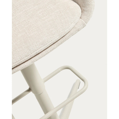 Drehhocker Dorina mit Chenille und Stahlbeinen von Kave Home – Bild 15