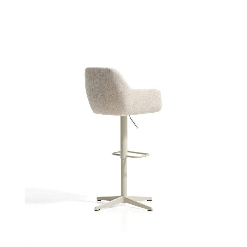 Drehhocker Dorina mit Chenille und Stahlbeinen von Kave Home – Bild 6