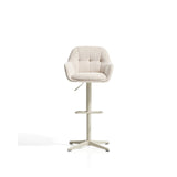 Drehhocker Dorina mit Chenille und Stahlbeinen von Kave Home – Bild 7