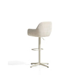 Drehhocker Dorina mit Chenille und Stahlbeinen von Kave Home – Bild 8