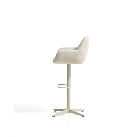 Drehhocker Dorina mit Chenille und Stahlbeinen von Kave Home – Bild 9