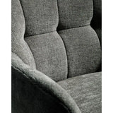 Drehhocker Dorina mit grüner Chenille und Stahlbeinen mit grünem Finish von Kave Home – Bild 11