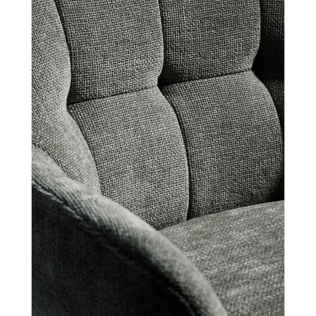 Drehhocker Dorina mit grüner Chenille und Stahlbeinen mit grünem Finish von Kave Home – Bild 11