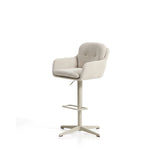 Drehhocker Lexa mit Chenille und Stahlbeinen, verschiedene Finishes von Kave Home – Bild 11
