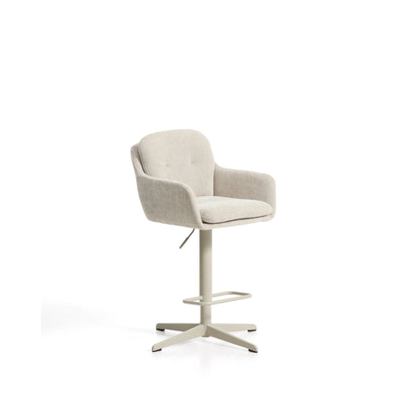 Drehhocker Lexa mit Chenille und Stahlbeinen, verschiedene Finishes von Kave Home – Bild 13