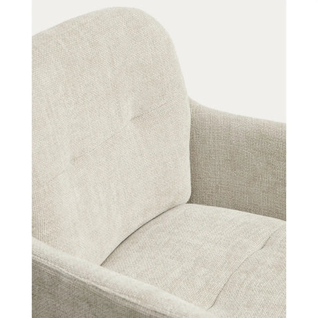 Drehhocker Lexa mit Chenille und Stahlbeinen, verschiedene Finishes von Kave Home – Bild 15
