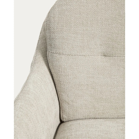 Drehhocker Lexa mit Chenille und Stahlbeinen, verschiedene Finishes von Kave Home – Bild 16