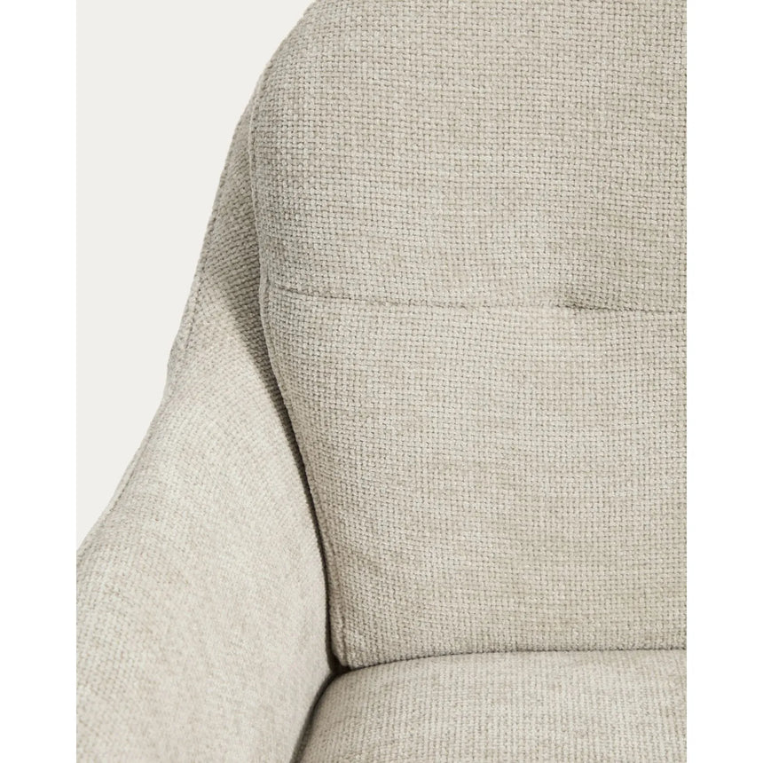 Drehhocker Lexa mit Chenille und Stahlbeinen, verschiedene Finishes von Kave Home – Bild 16
