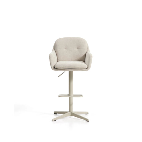Drehhocker Lexa mit Chenille und Stahlbeinen, verschiedene Finishes von Kave Home – Bild 7