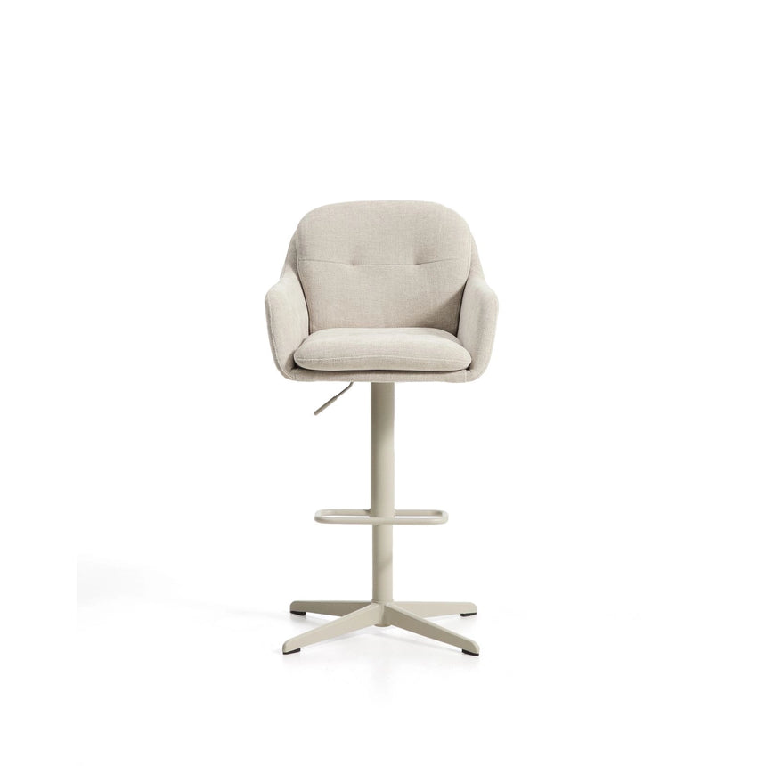 Drehhocker Lexa mit Chenille und Stahlbeinen, verschiedene Finishes von Kave Home – Bild 7