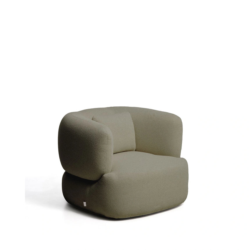 Drehsessel Martina mit Kissen mit Chenille FSC Mix Credit von Kave Home – Bild 1