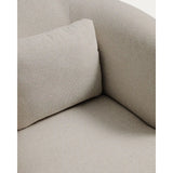 Drehsessel Martina mit Kissen mit Chenille in Steinton FSC Mix Credit von Kave Home – Bild 7