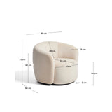 Drehsessel Odenia in Samtoptik FSC Mix Credit von Kave Home – Bild 4