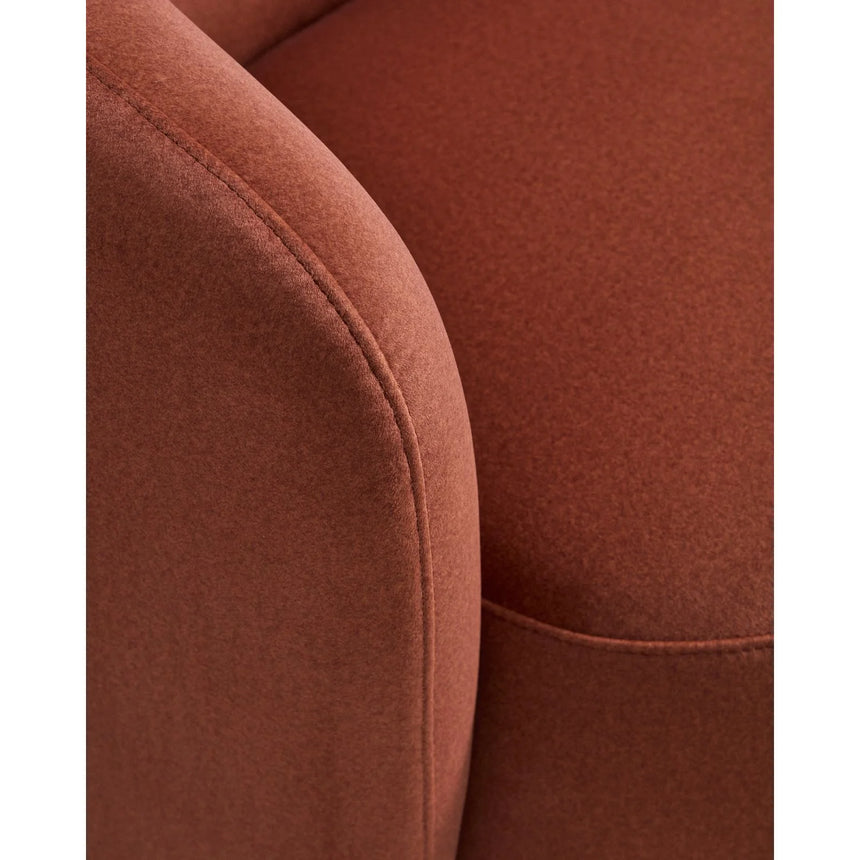 Drehsessel Odenia in Samtoptik in Terrakotta FSC Mix Credit von Kave Home – Bild 8