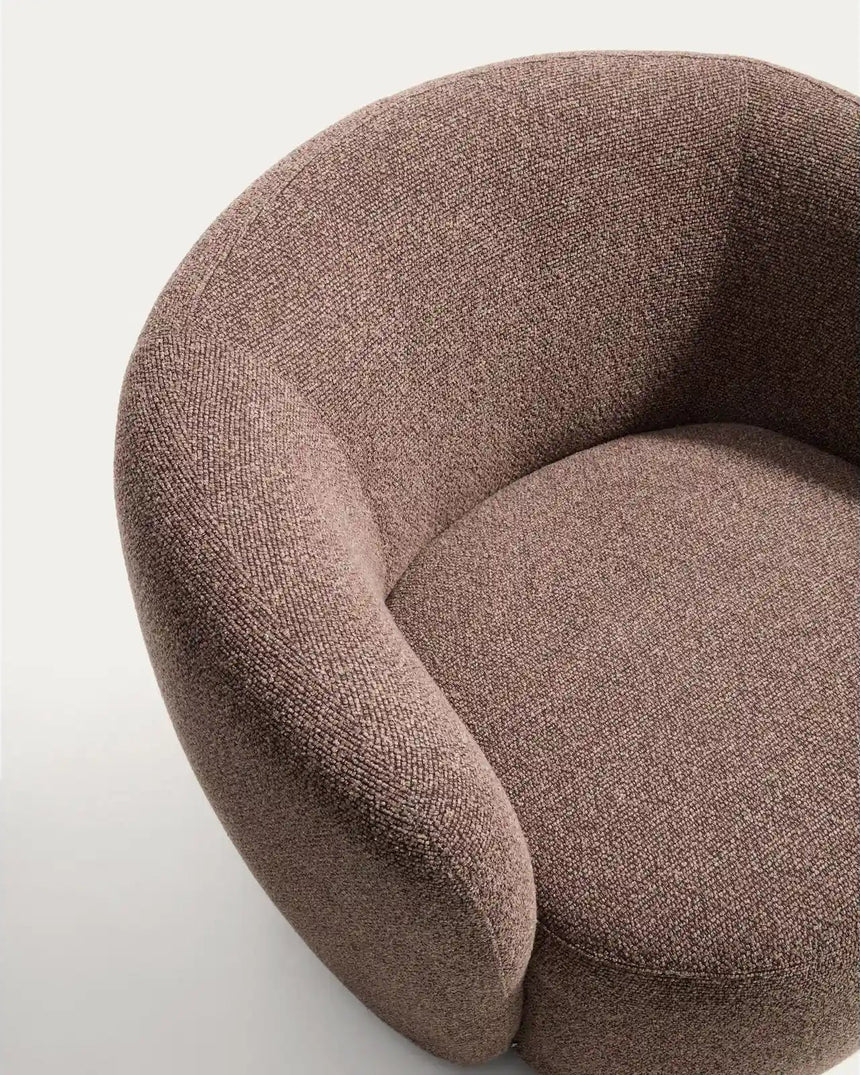 Drehsessel Odenia mit Micro-Bouclé in verschiedenen Farben von Kave Home – Bild 10