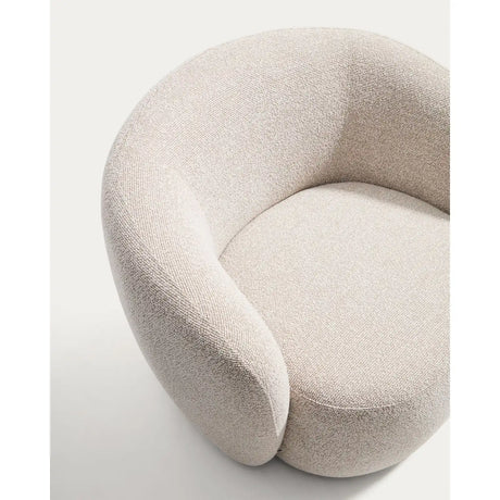 Drehsessel Odenia mit beigem Micro-Bouclé von Kave Home – Bild 10