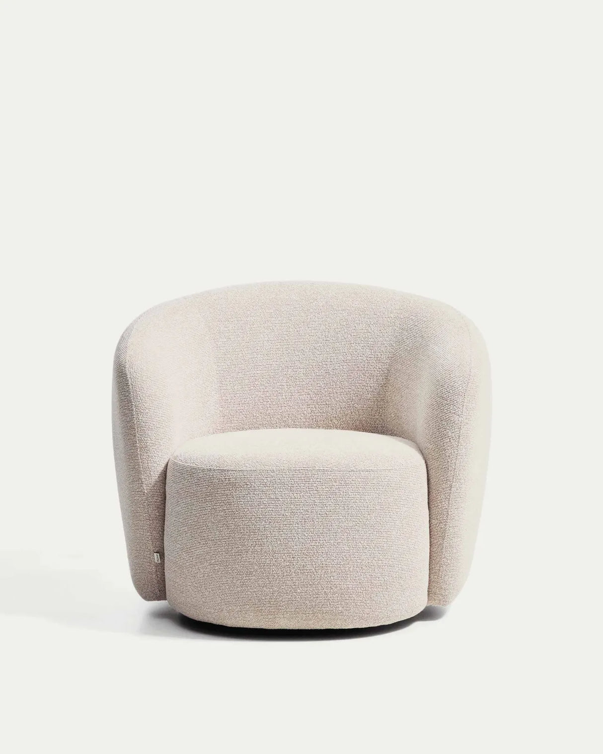 Drehsessel Odenia mit beigem Micro-Bouclé von Kave Home – Bild 2