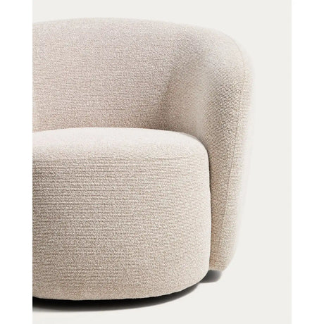 Drehsessel Odenia mit beigem Micro-Bouclé von Kave Home – Bild 9