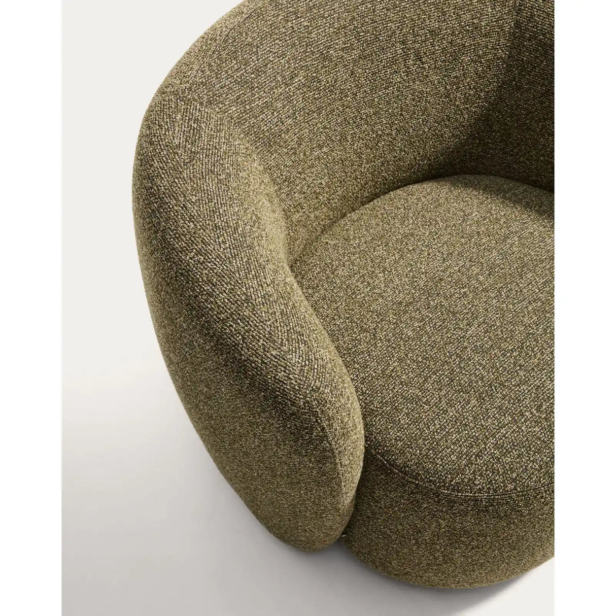Drehsessel Odenia mit olivgrünem Micro-Bouclé von Kave Home – Bild 10