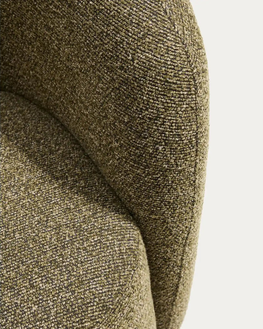 Drehsessel Odenia mit olivgrünem Micro-Bouclé von Kave Home – Bild 11